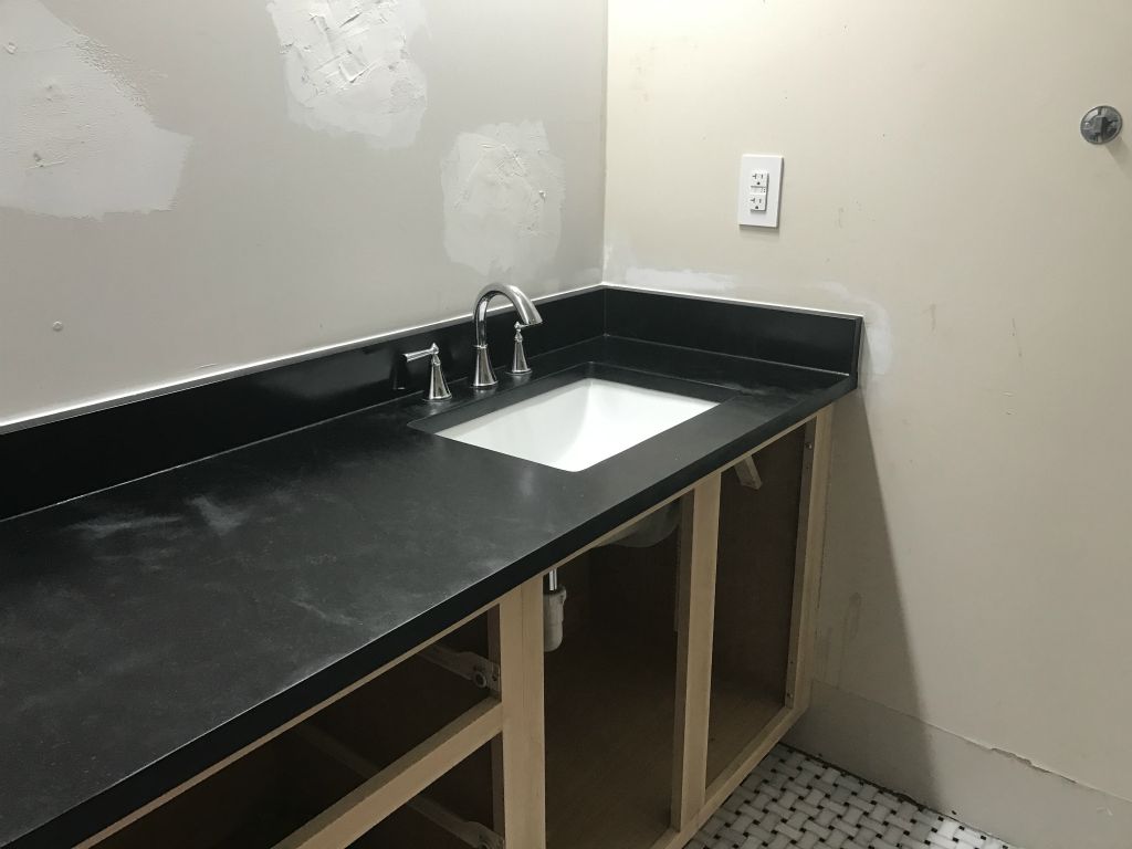 One set of taps installed.
