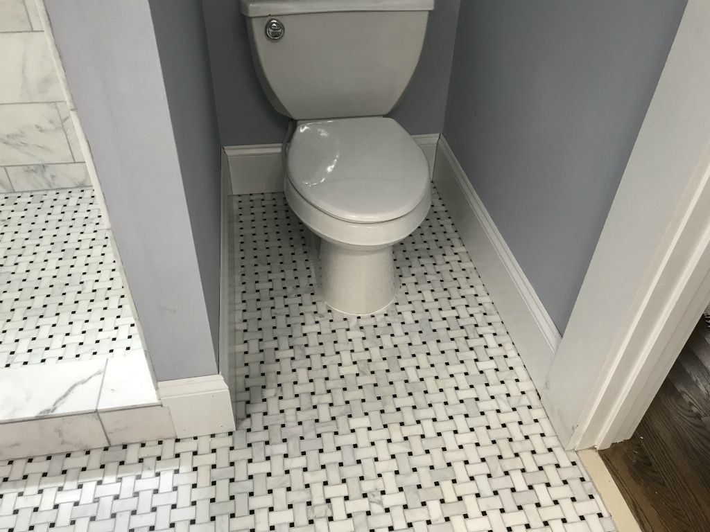 Skirting boards installed