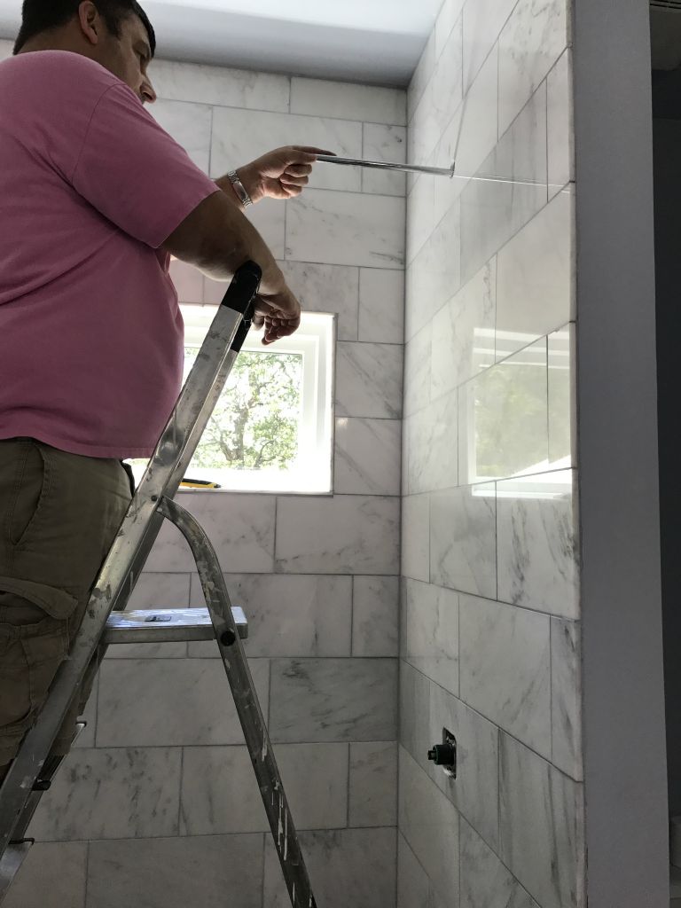 Installing the shower head