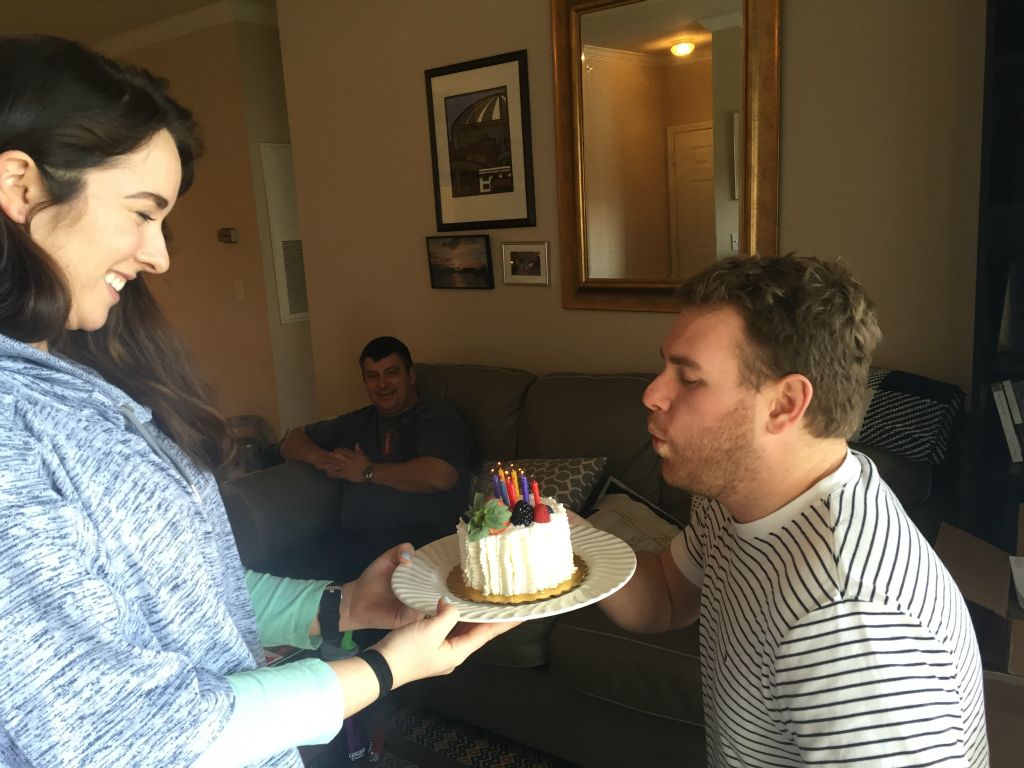 It's nice to spend his birthday with him - it's been a while!  If only Jess were here too!
