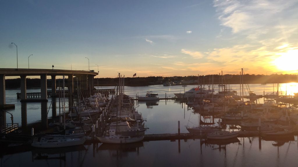 We're in Charleston with my parents and this is the lovely view from the hotel - 16 Feb