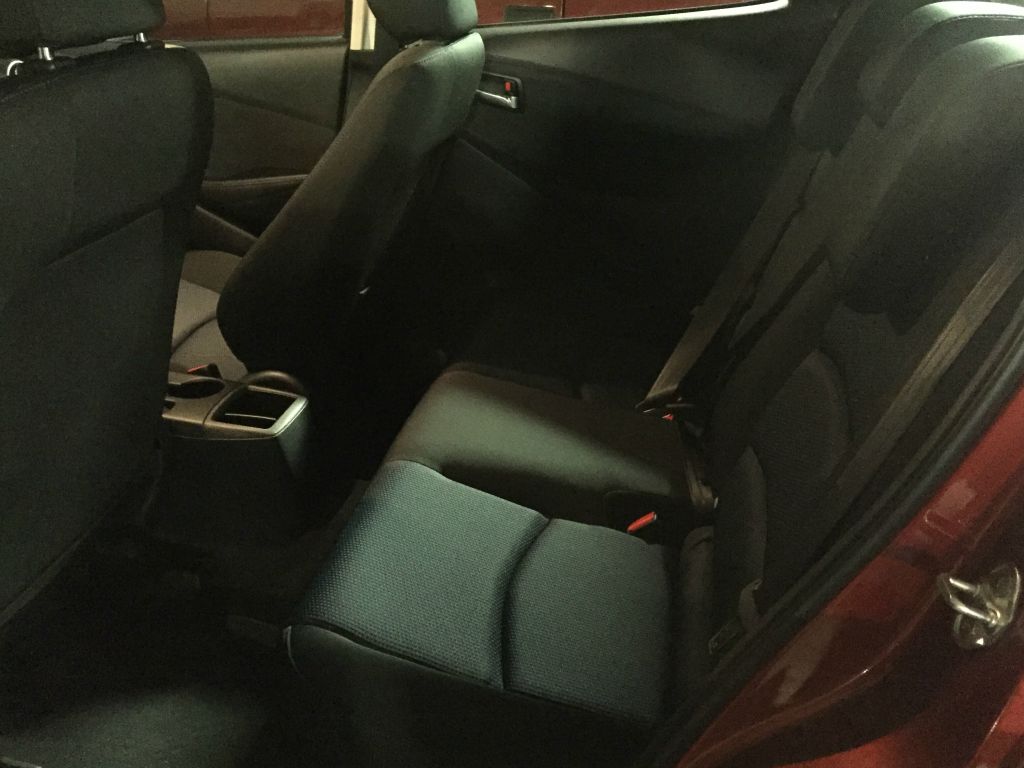 The back seat has a surprising amount of leg room (not that I'll ever sit there)