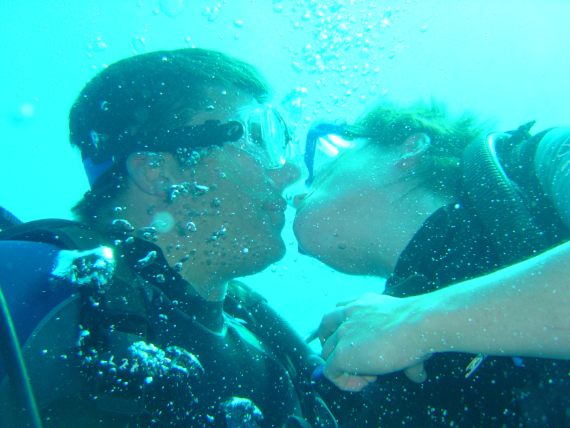 Mom and Nick being gross.