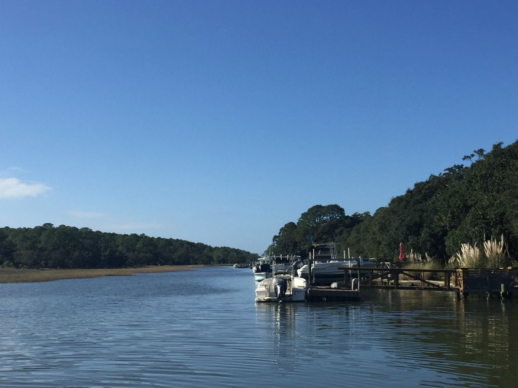 View up calibogue creek - 27 Nov 2015