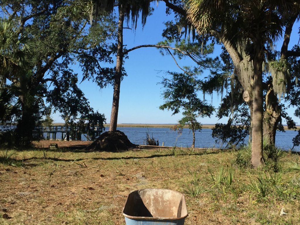 Taking a break and admiring the view