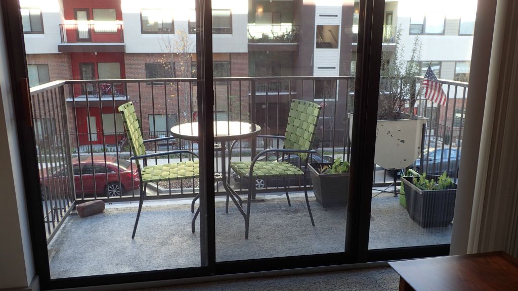 Our new table and chairs for our balcony
