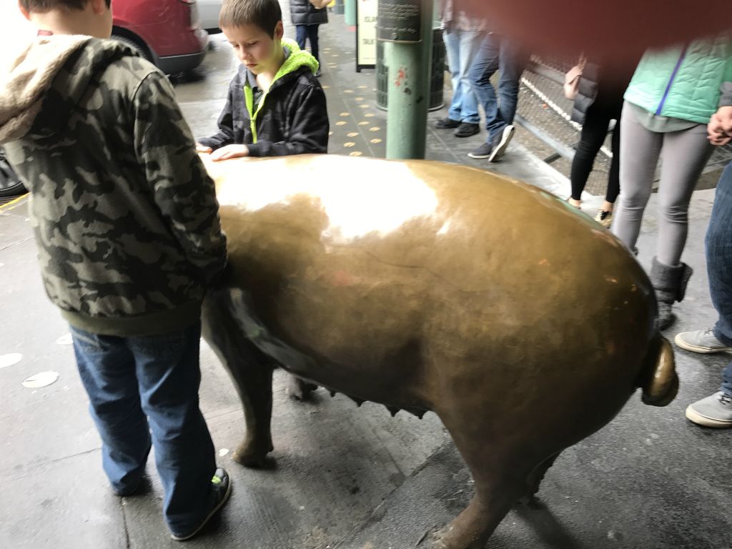 And the pig of course - memories of many pics with the kids and the pig
