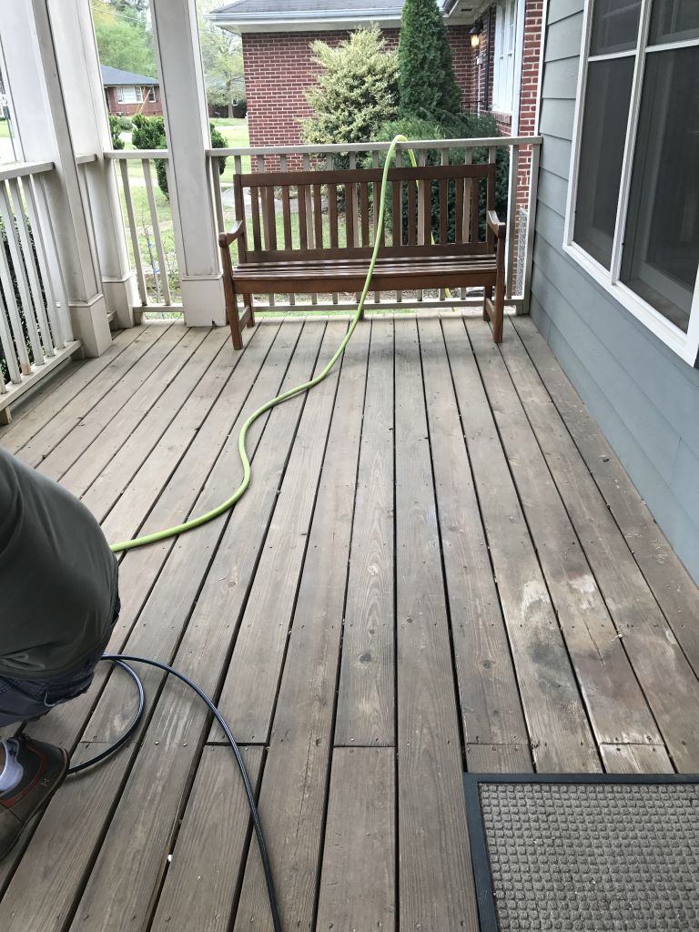 The rest of the front porch before
