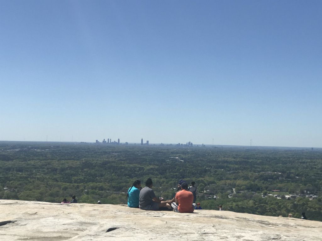 The city of Atlanta from Stone Mountain