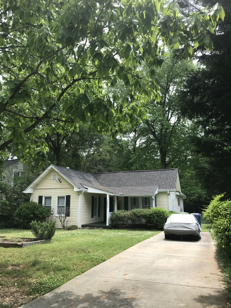 House from the end of the driveway