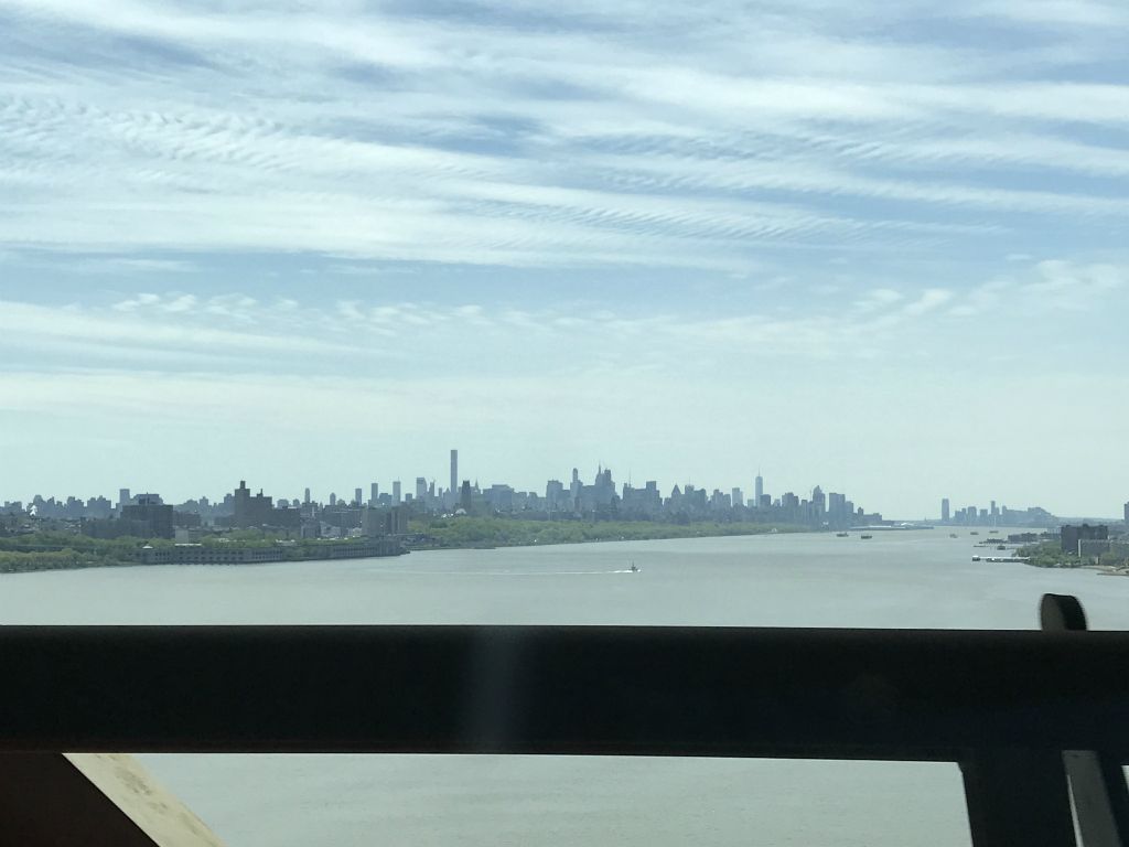 Charlotte and I take a road trip through the Northeast.  This is New York in the distance.