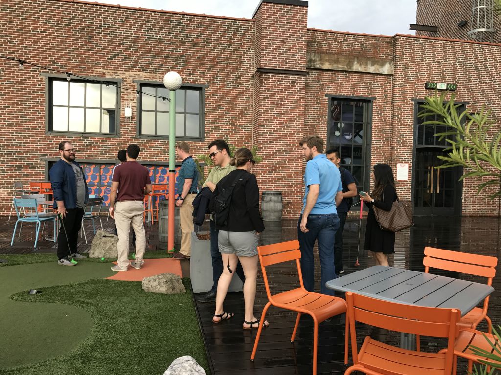 The eBECS team (where I work) head out for some fun at Ponce City market - 30 May 2017