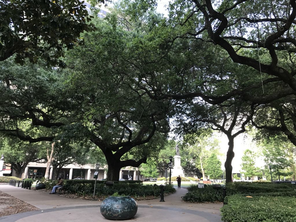 We arrive in New Orleans and meander through town.  This is Lafayette Square.