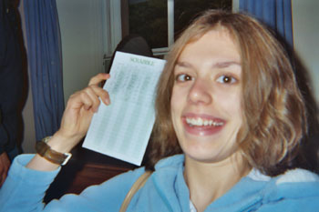 45-Jess wins at Scrabble!