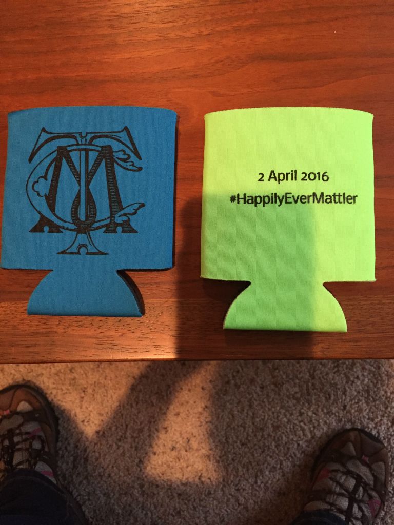 Coozies for the welcome dinner have arrived!   Super cute!! - 21 Feb