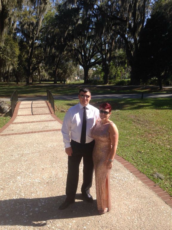 Nick and I before the wedding