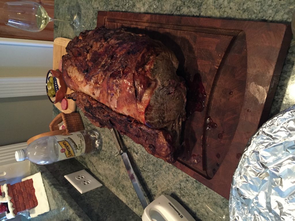 Back in HH, we have Christmas dinner at Tom & Susan's and they serve Prime Rib.  Also yummy.