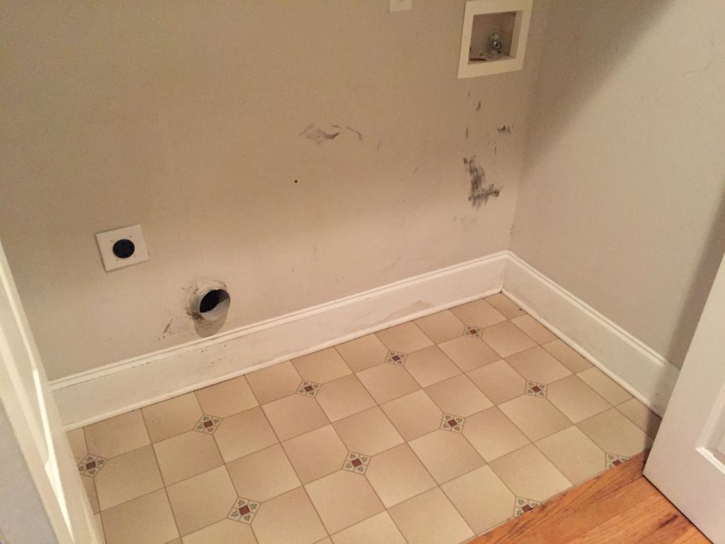 We've just closed on the house and our first small project is to renovate the laundry closet, before the washer and dryer get installed - 5 Mar 2016