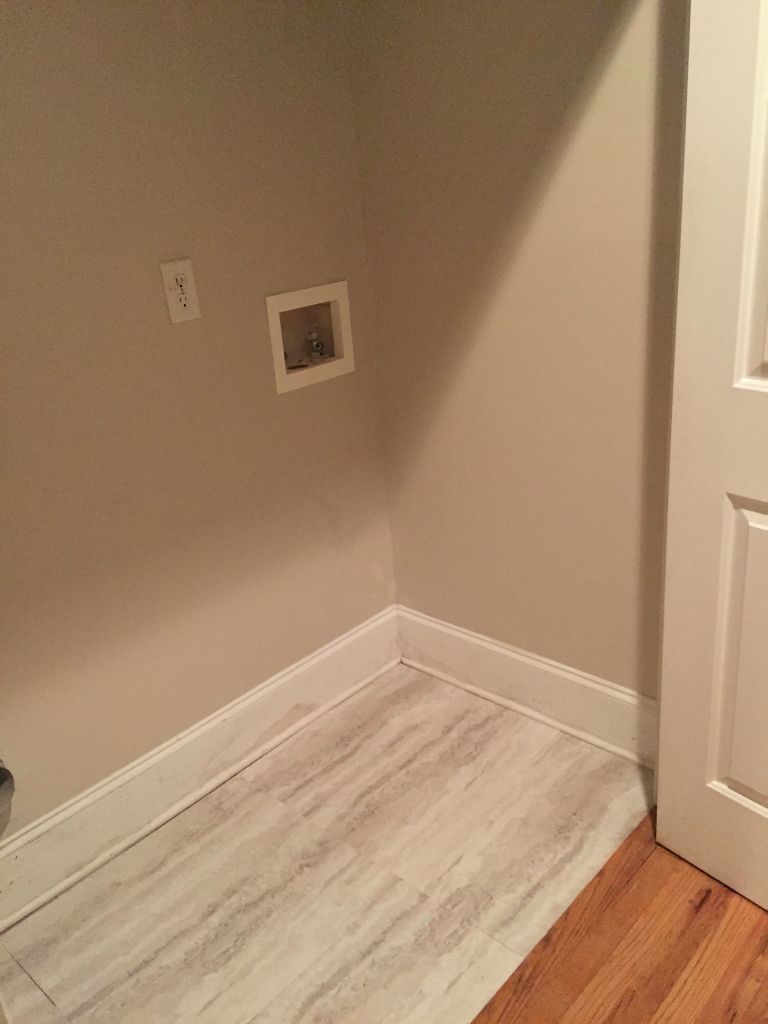 End of the weekend and we've painted and put in new flooring.  Super!