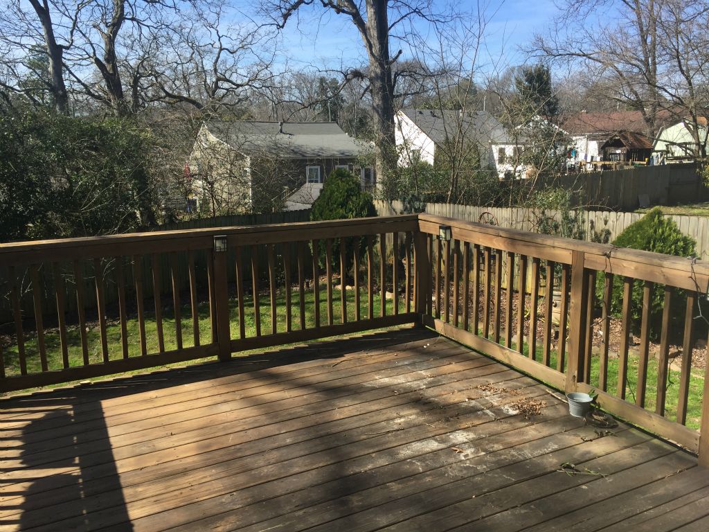 The back deck