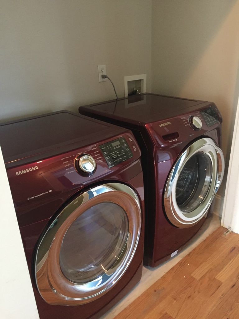 Waher and dryer installed.  Loving them!