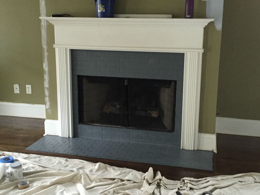 Painted.  Not great with the green but I'm sure it will look great with the blue once the walls are painted.