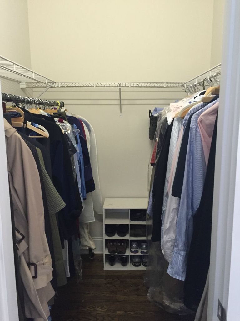 Closet before our renovation