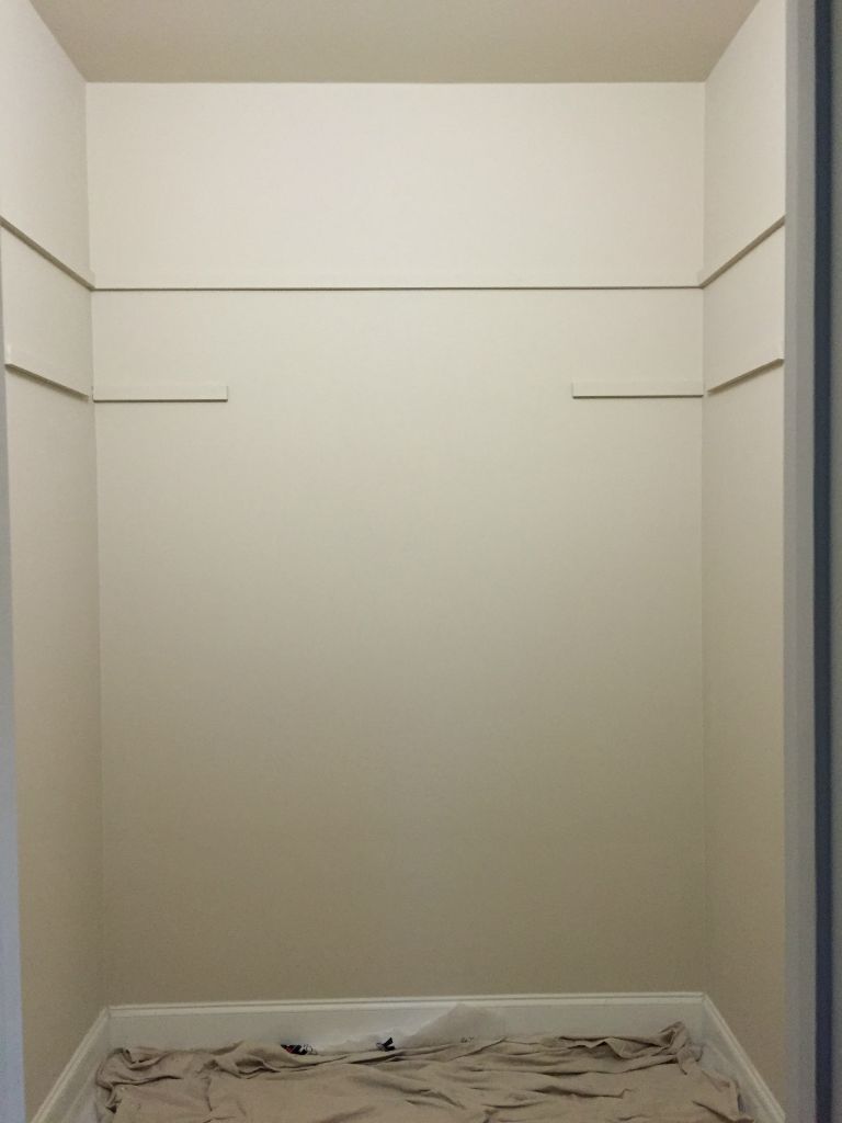 Closet painted.