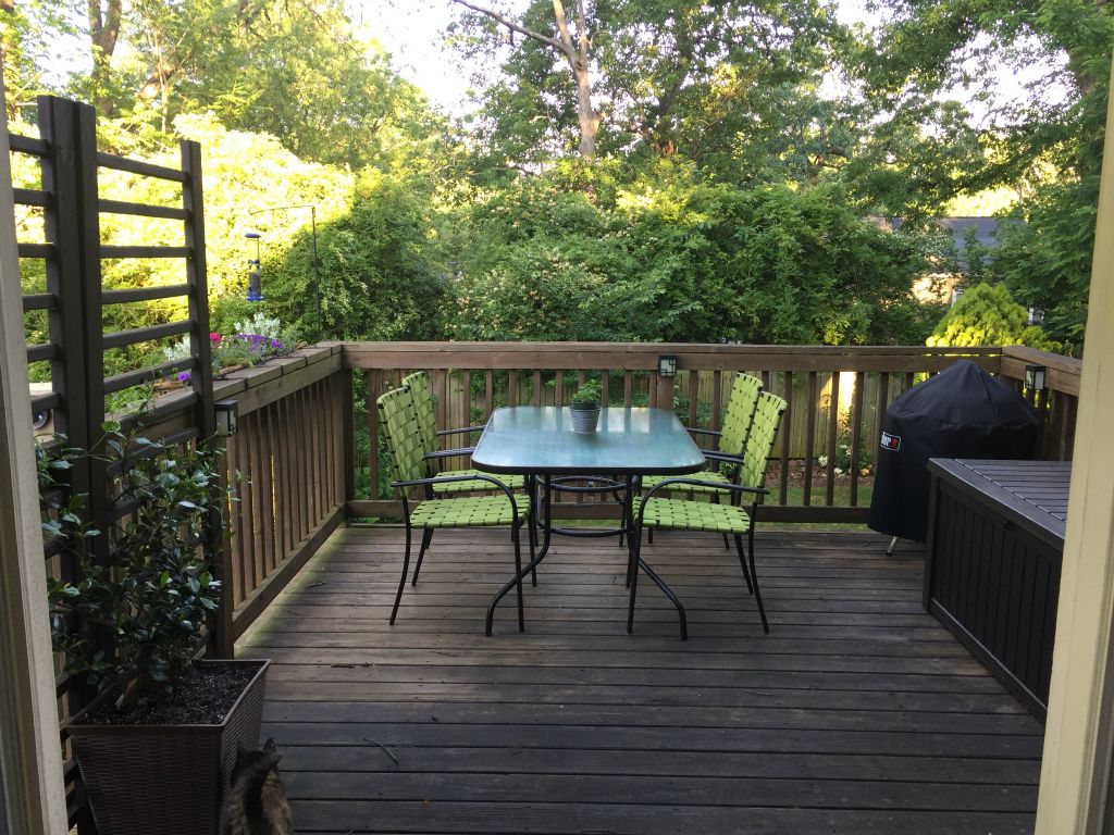 We get a bigger table and more chairs for al fresco dining - 29 Apr