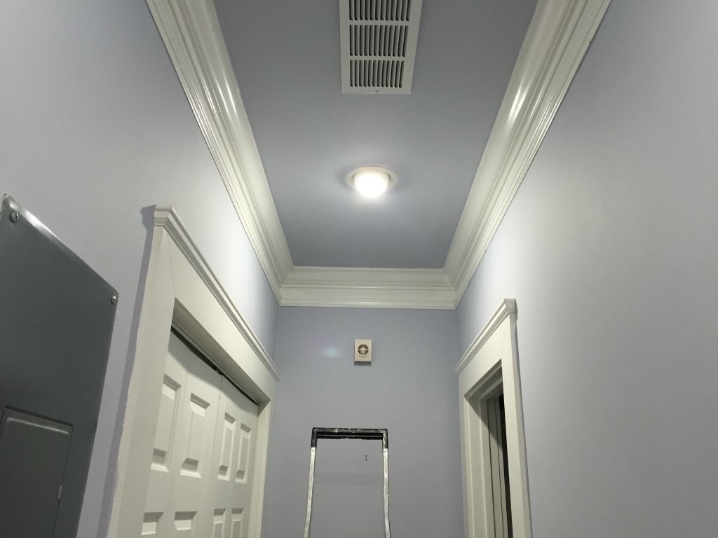 And the hallway is painted too.  Now just need to do all the woodwork!