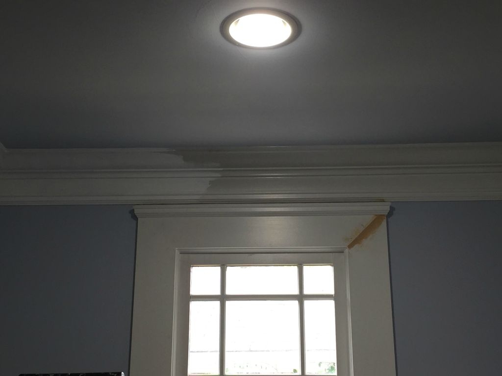 Starting on the woodwork - After to the left, before to the right.  They were seriously discolored! - 1 May