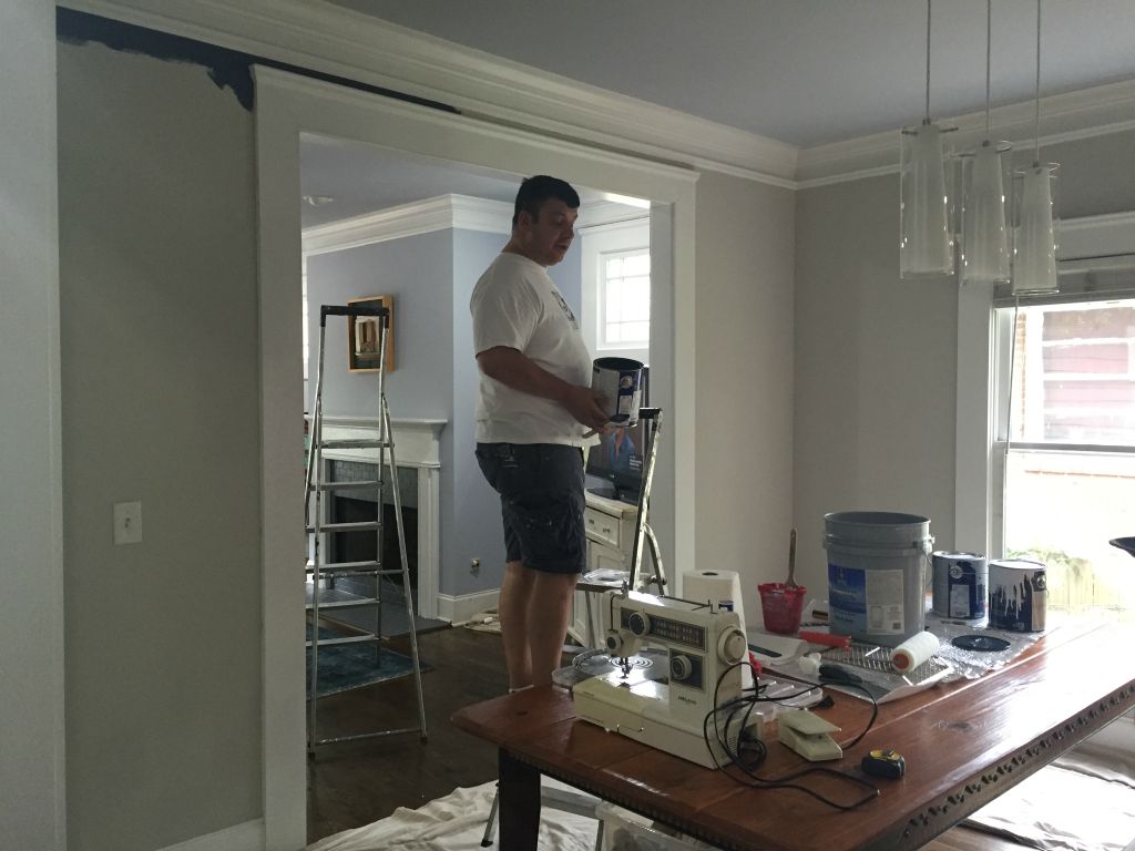 We start to paint the dining room - 21 May