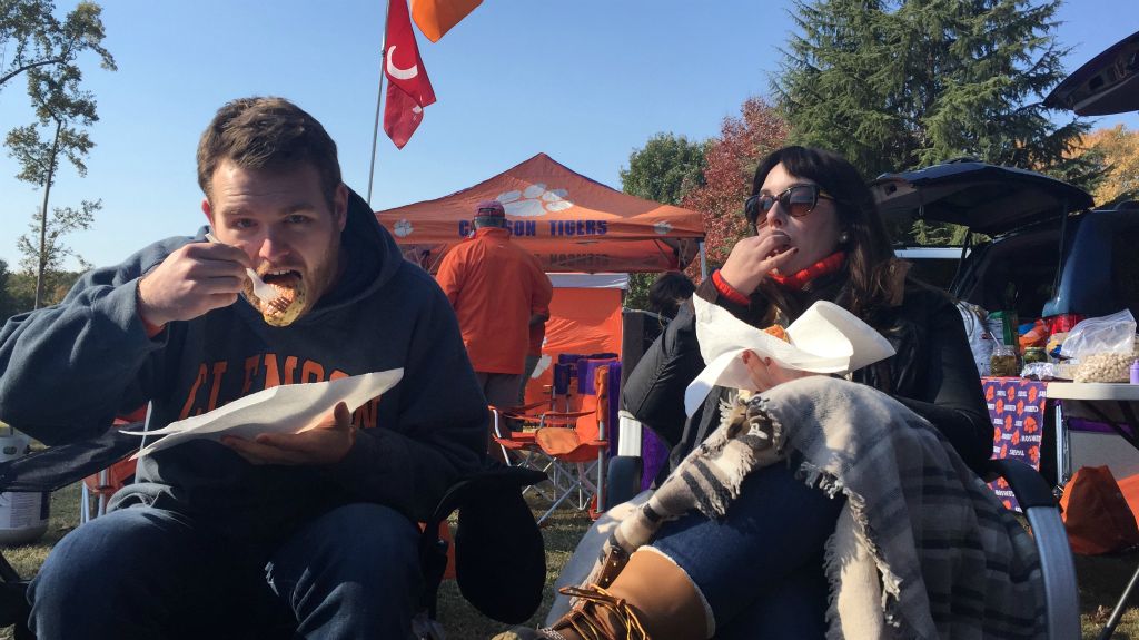 Tailgating with Ty and Caitlin (and Teresa and Chuck) - 12 Nov 2017