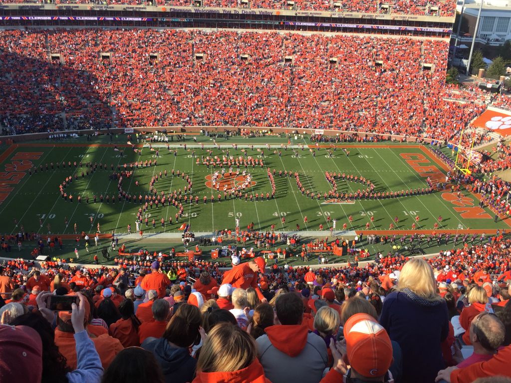 Clemson half time
