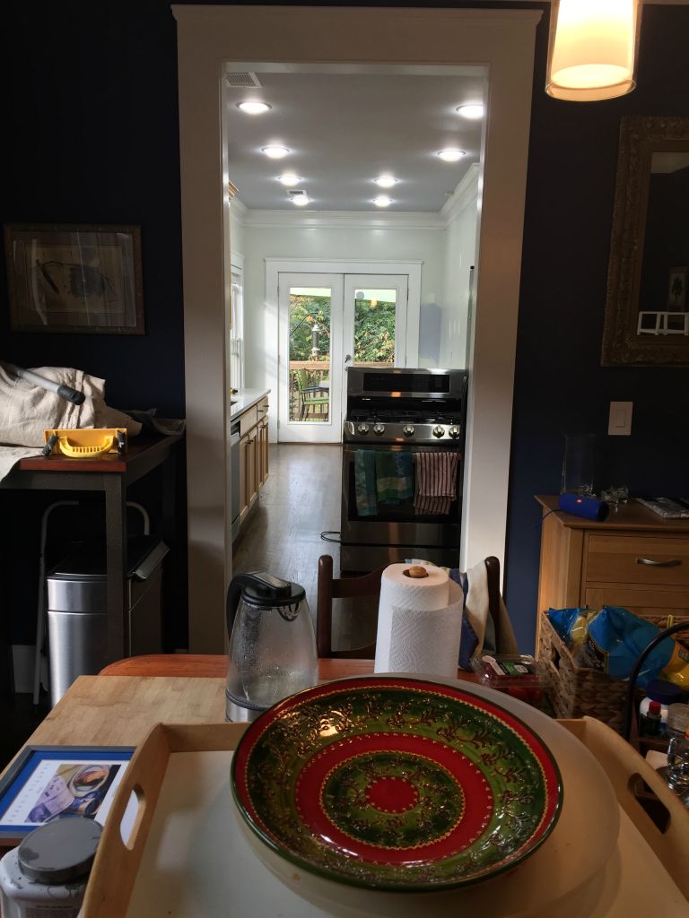Kitchen cleared out for painting - 13 Nov