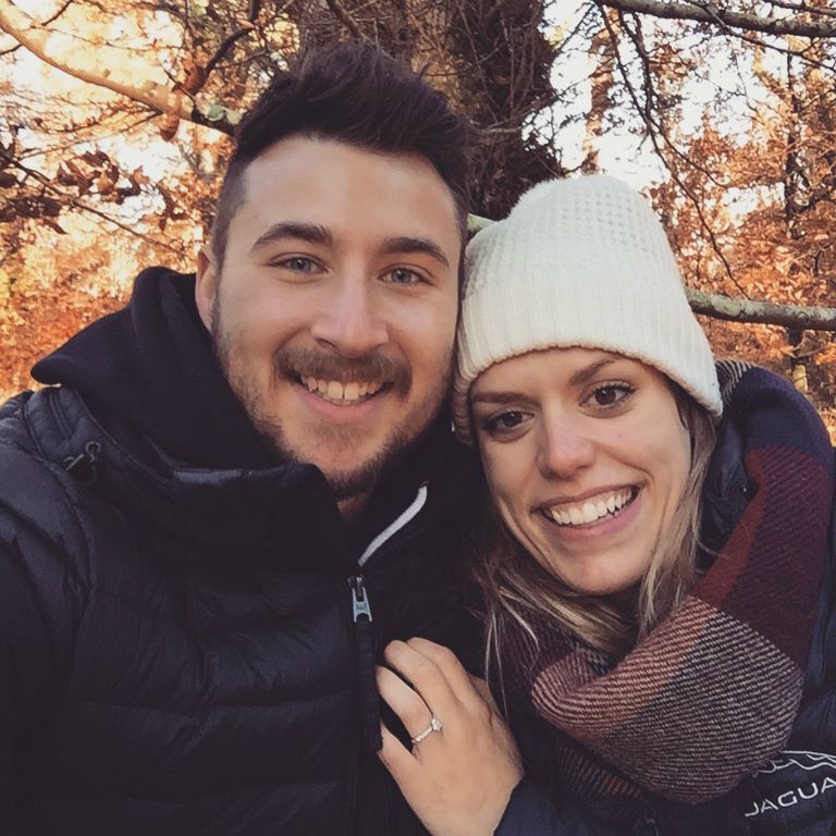 Adam and Jess get engaged!  We are all very happy!