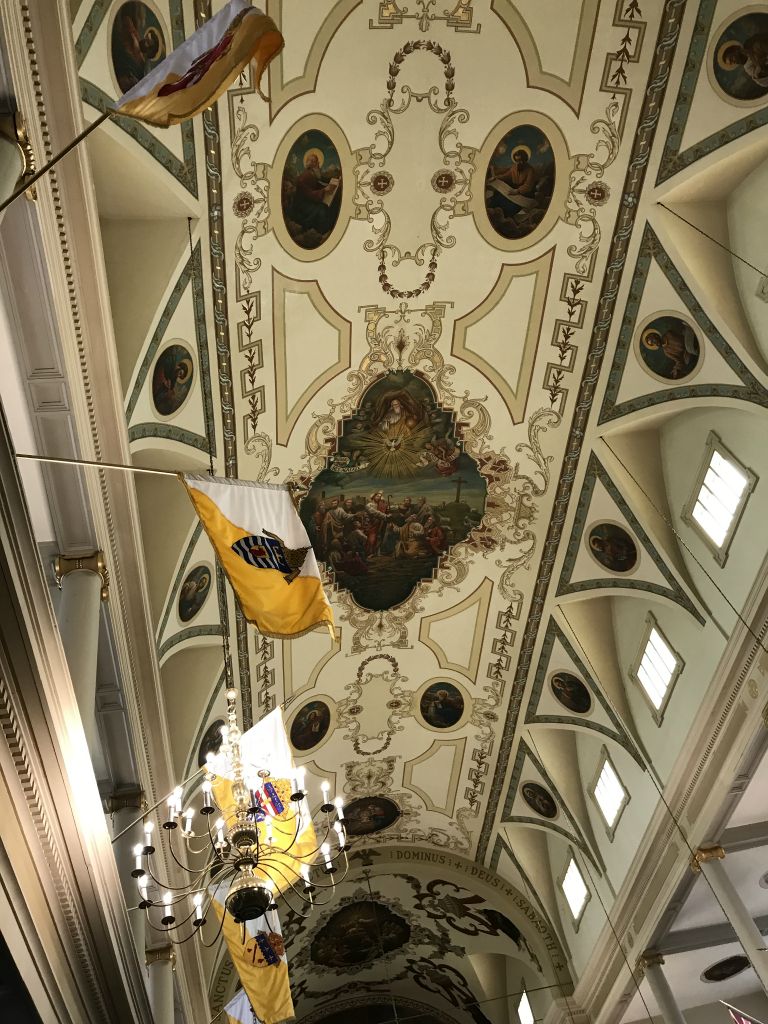 Inside the St. Louis Cathedral which we visited on our bike tour.